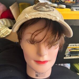 Universal Studios Jurassic Park Logo Khaki Adult Cap Baseball Hat as is